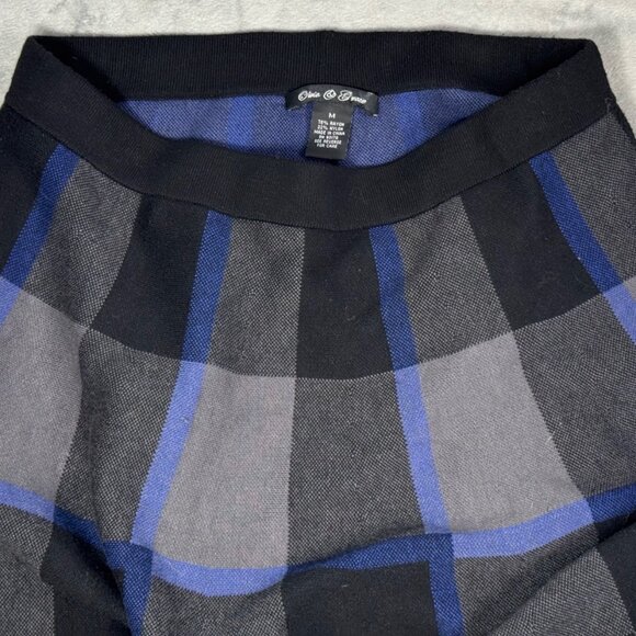Olivia & Grace Black & Blue Plaid Skirt - Picture 4 of 9
